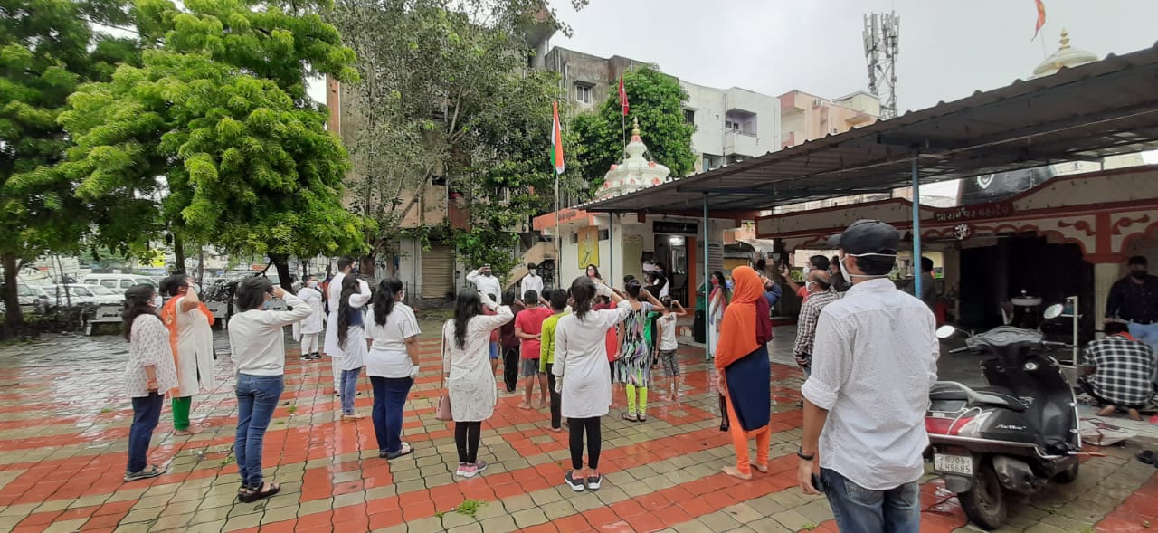 74th Independence  Day Celebration in presence of CHIEF GUEST  TARUNA SURYAVANSHI [DIRECTOR – CINEMARC MULTIPLEXES  FOUNDER – ESSENCE  EXHIBITIONS ,ESSENCE GALLERY ]