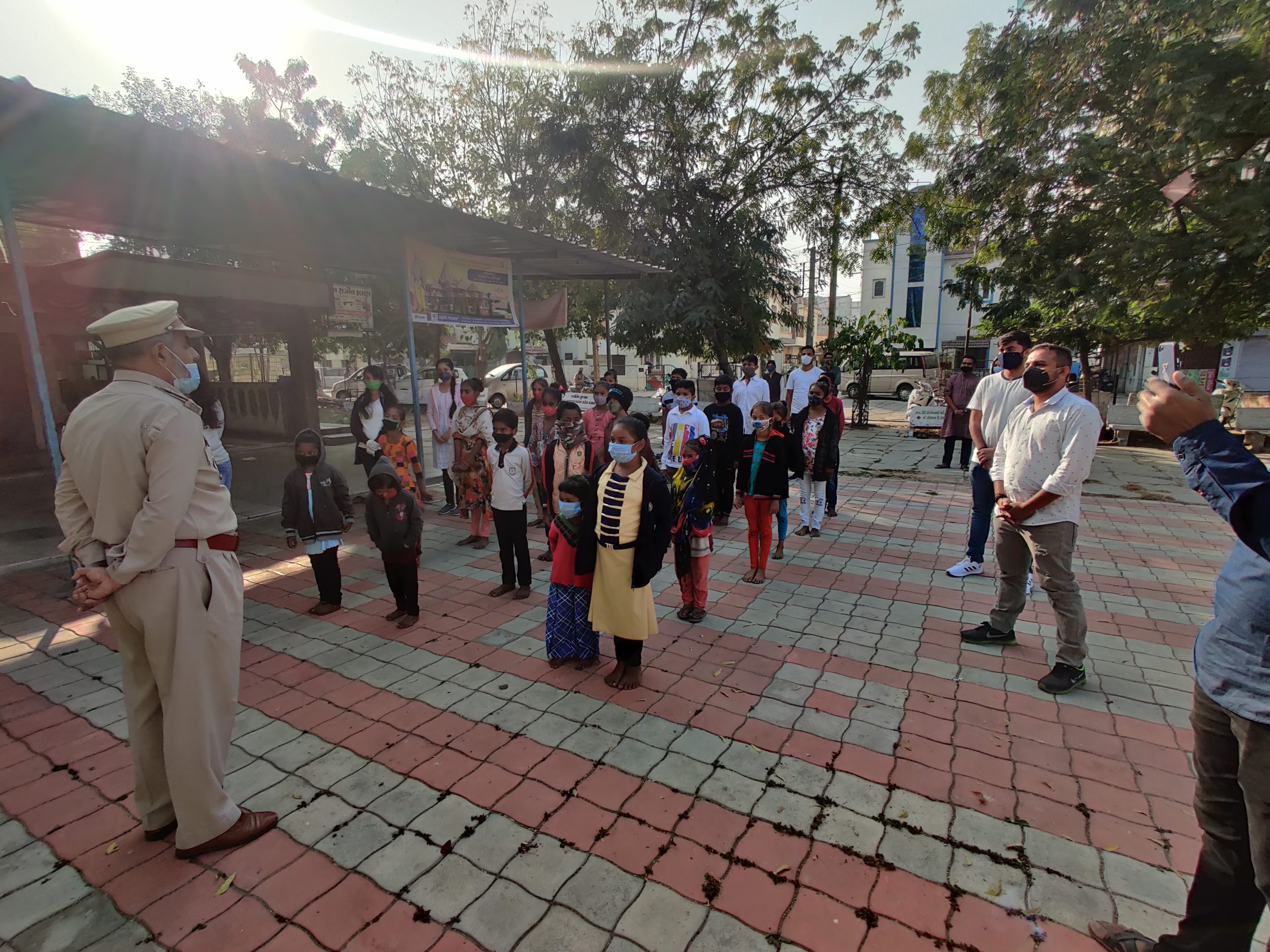 Republic day celebration in presence of  MR. F. A. KHATRI SIR ( RANGE FOREST OFFICER)